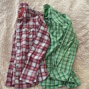 Bundle of Eddie Bauer outdoor shirts M